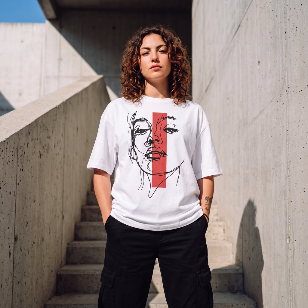 NUKUN Faces of Passion Unisex oversized t-shirt