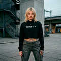 NUKUN Essential Oversize Crop Top Sweatshirt